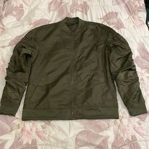Elwood Green Bomber Jacket in Size L